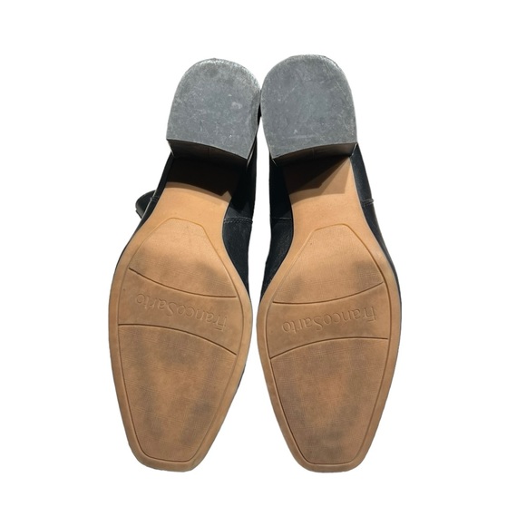 Franco Sarto Black Leather Ankle Boots Size 8 - Picture 8 of 8